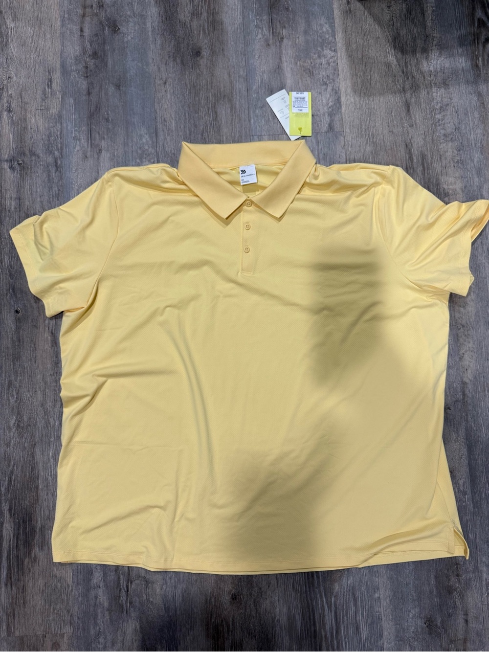 all in motion Men's Short Sleeve Polo in Light Yellow